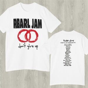 Pearl Jam Dont Give Up European Summer Tour 1992 2 Sided Shirt Unisex